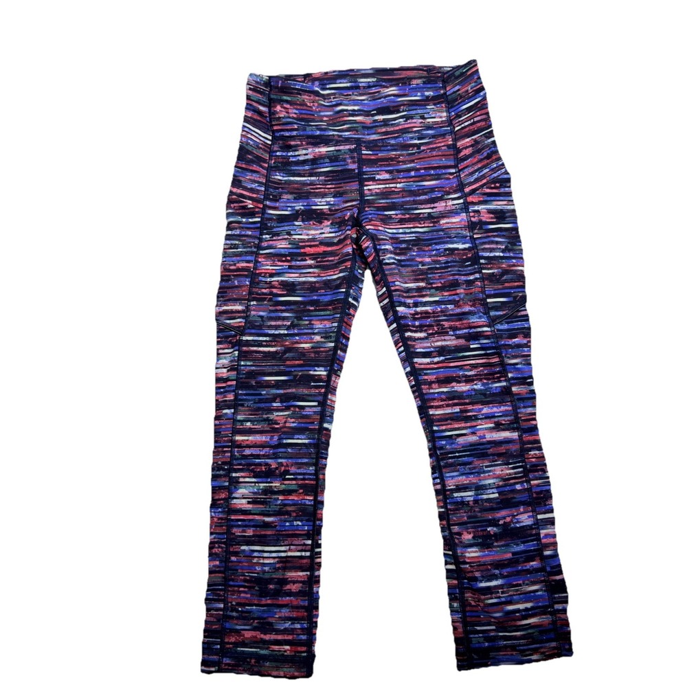 Lululemon Align High‎ Rise Print Leggings Women's Size 4 Capri Activewear Yoga
